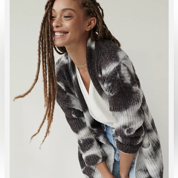 Anthropologie Avalon Tie-Dye Cardigan Sweater - Picture 2 of 11